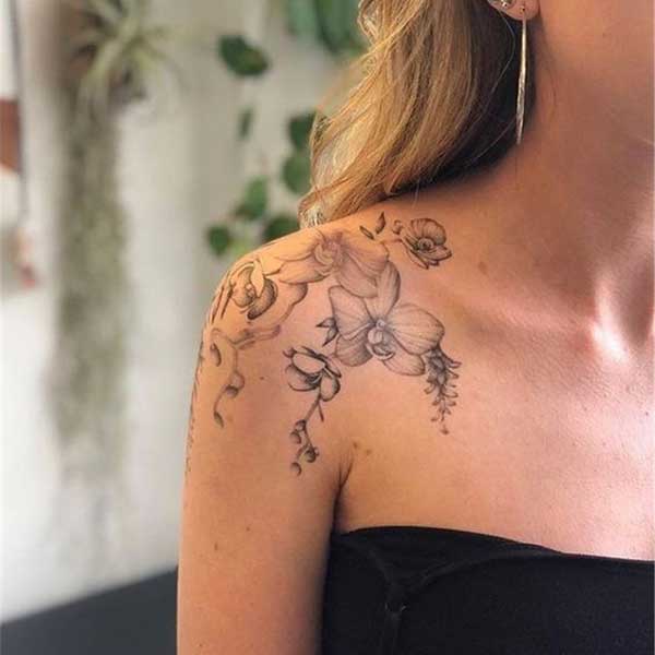Tattoo ở vai cho nữ