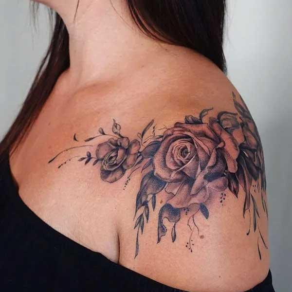 Tattoo ở vai nữ đẹp