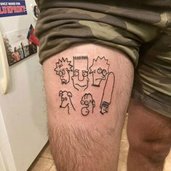 Tattoo simpson và gia đình