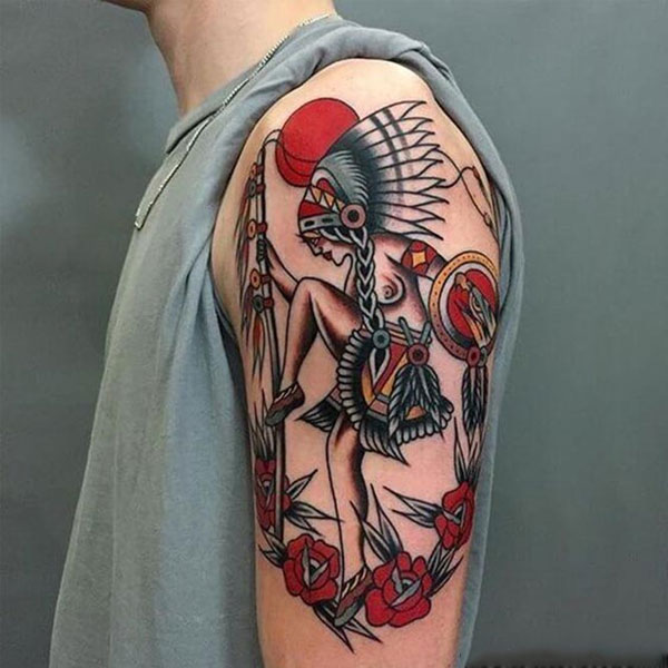 Tattoo thổ dân bắp tay