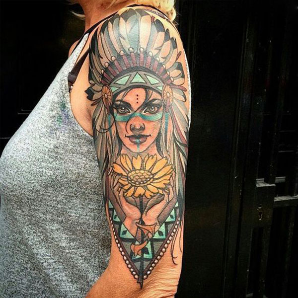 Tattoo thổ dân cho nữ