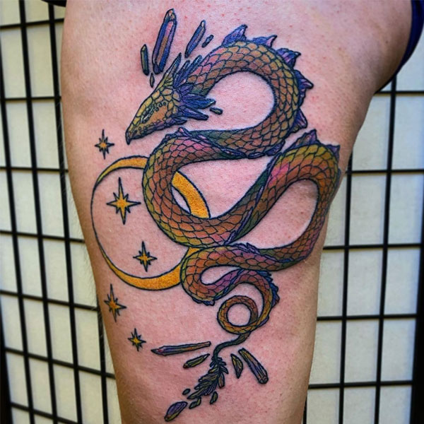 Tattoo tứ linh dragon cực kỳ đẹp