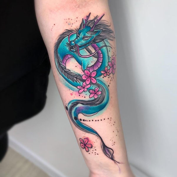 Tattoo tứ linh dragon nước