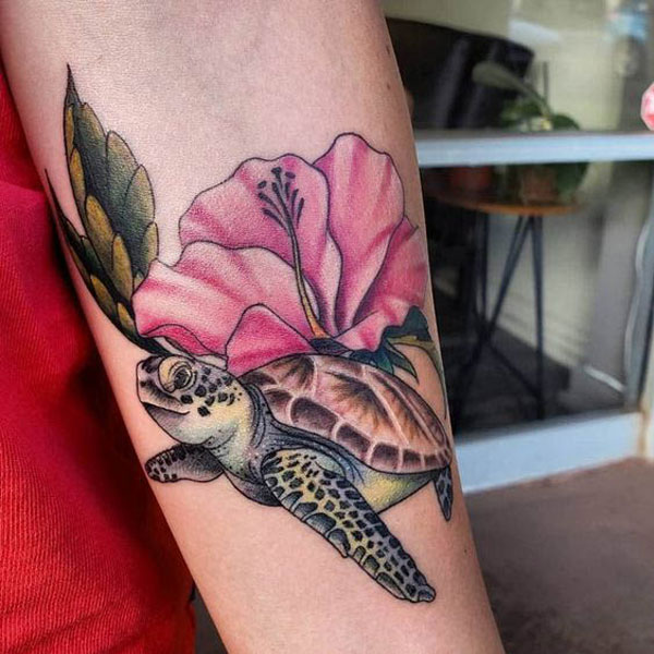 Tattoo tứ linh rùa đẹp