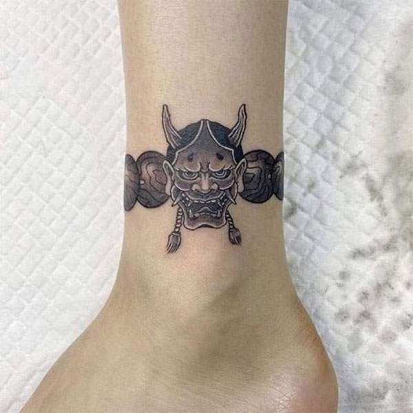 Tattoo vòng tay nhật cổ mặt quỷ