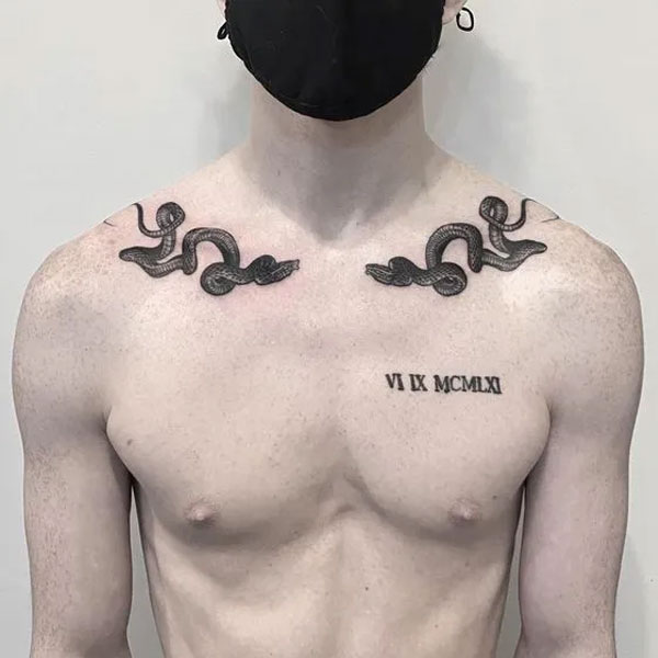 Hình Xăm Xương Quai Xanh  SaiGon Tattoo Club