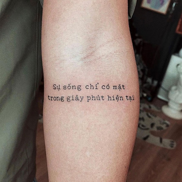 Tattoo ý nghĩa châm ngôn