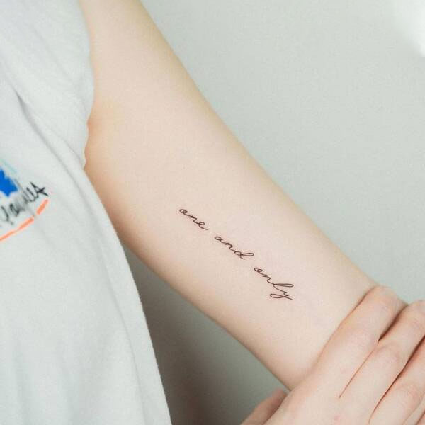 Tattoo ý nghĩa chữ