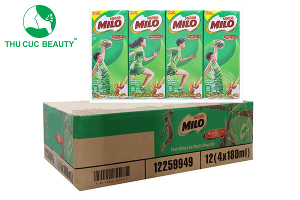 Nâng mũi uống sữa Milo được không?