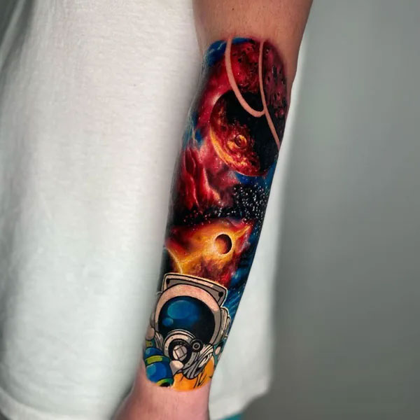 Tattoo galaxy cho nam đẹp