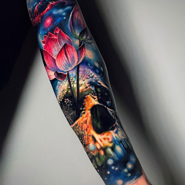 Tattoo galaxy full tay