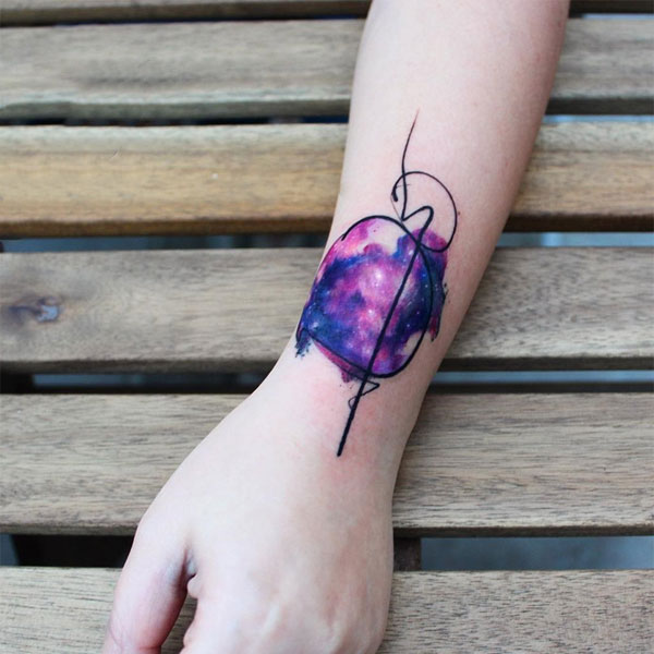 Tattoo galaxy nhỏ đẹp