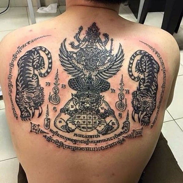 Tattoo khmer cọp