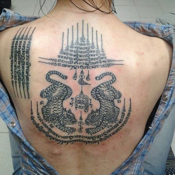 Tattoo khmer hổ chất