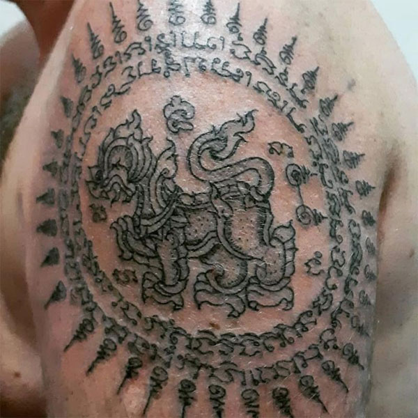 Tattoo khmer kỳ lân