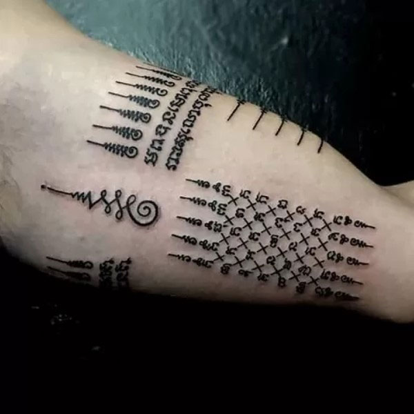 Tattoo khmer tay đẹp