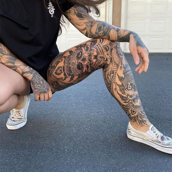 Tattoo kín chân cực chất