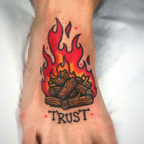 Tattoo mệnh hỏa lửa