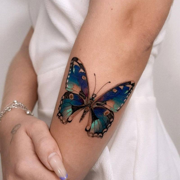 Tattoo mệnh kim bươm bướm siêu đẹp