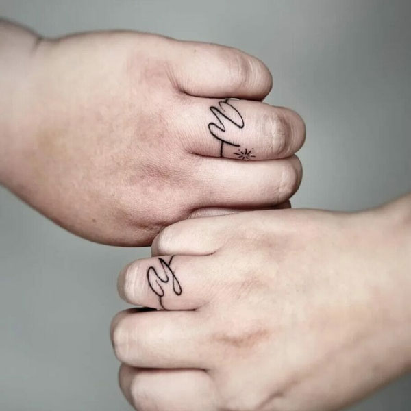 Tattoo tình yêu chiếc nhẫn