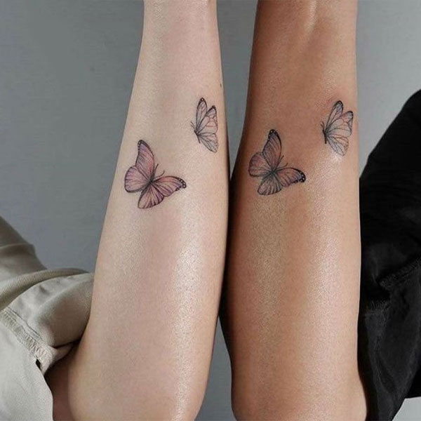 Tattoo tình yêu bươm bướm