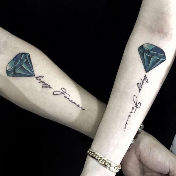 Tattoo tình yêu kim cương