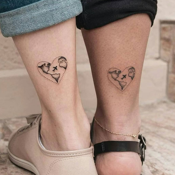Tattoo tình yêu vươn xa