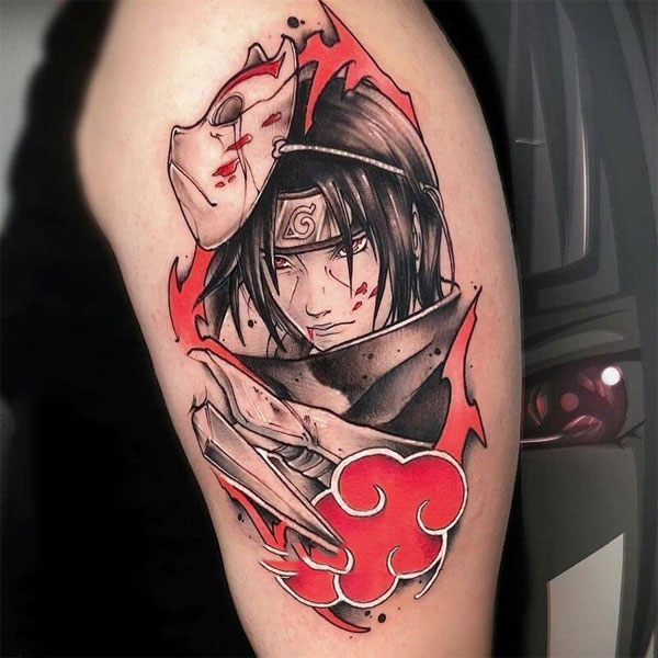 Itachi crow tattoo  Kakashi tattoo Naruto tattoo Crow tattoo