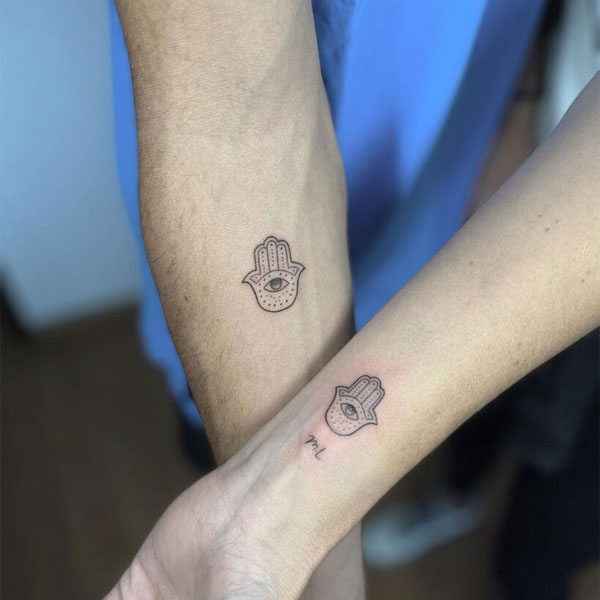 Tattoo 1 nét cặp