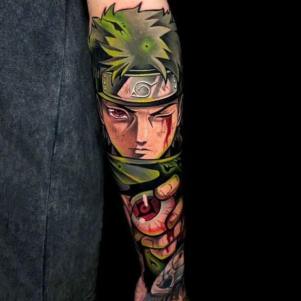 Tattoo anime kín tay