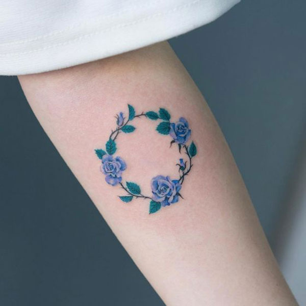 Tattoo hoa hồng nhỏ siêu đẹp