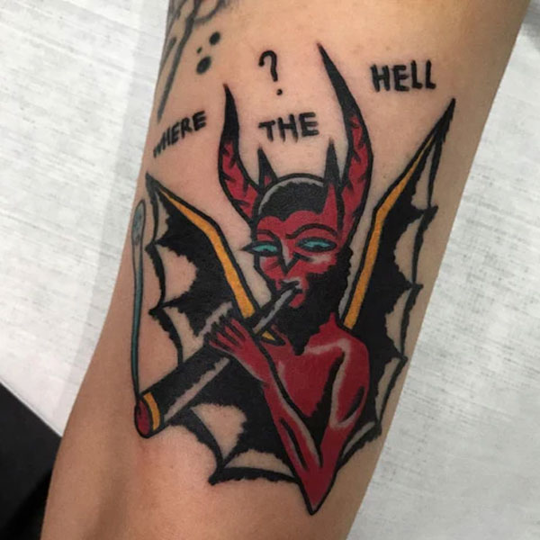 Tattoo quỷ satan chất