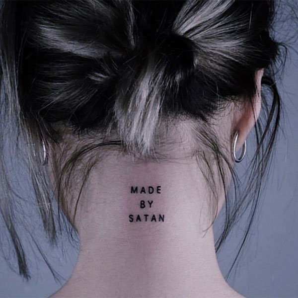 Tattoo quỷ satan cho nữ