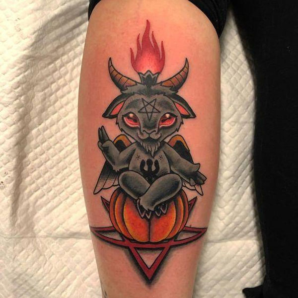 Tattoo quỷ satan mini đễ thương