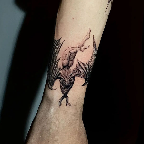 Tattoo quỷ satan nhỏ
