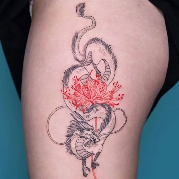 Tattoo rồng châu á cực đẹp