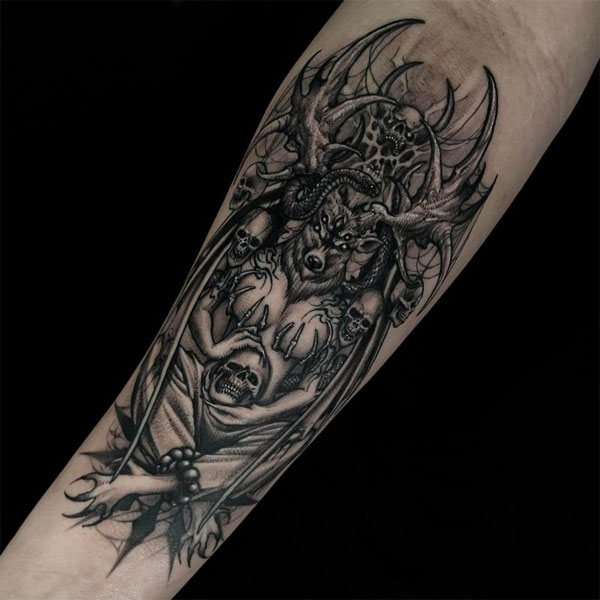 Tattoo satan ghê rợn cực đẹp