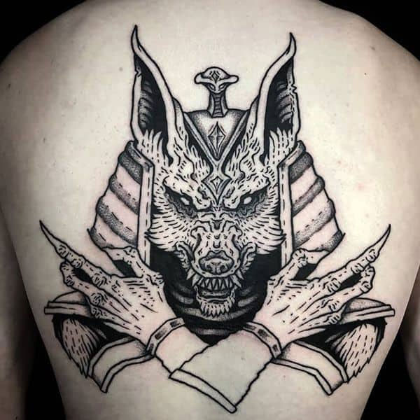 Tattoo anubis độc ác đẹp