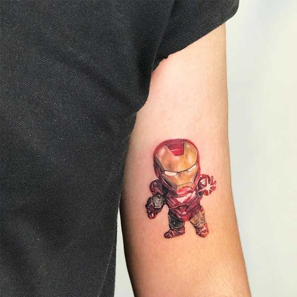 Hình xăm Iron Man mini