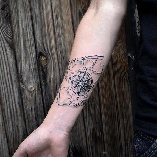 Compass & Travel Tattoo - Ace Tattooz