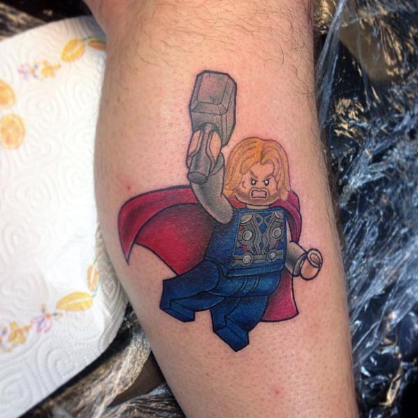 Hình xăm Thor lego