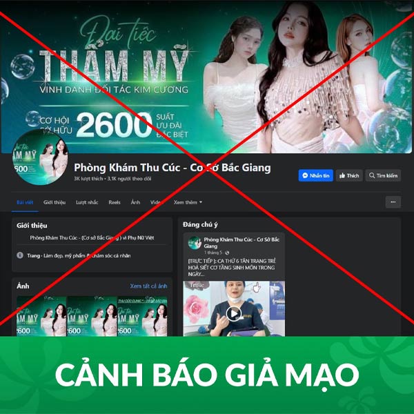 CẢNH BÁO GIẢ MẠO CƠ SỞ THU CÚC