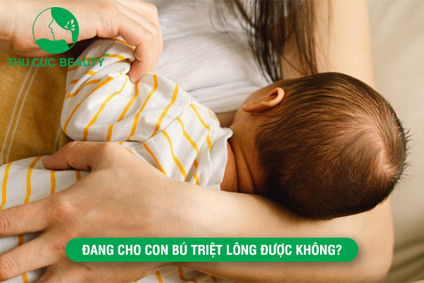 Đang cho con bú triệt lông được không?