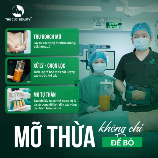 Cấy mỡ toàn mặt sử dụng mỡ thừa từ chính cơ thể mang lại vẻ đẹp tự nhiên.
