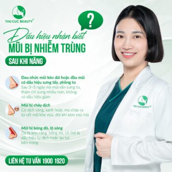Nâng mũi bị nhiễm trùng: Nguyên nhân và cách khắc phục
